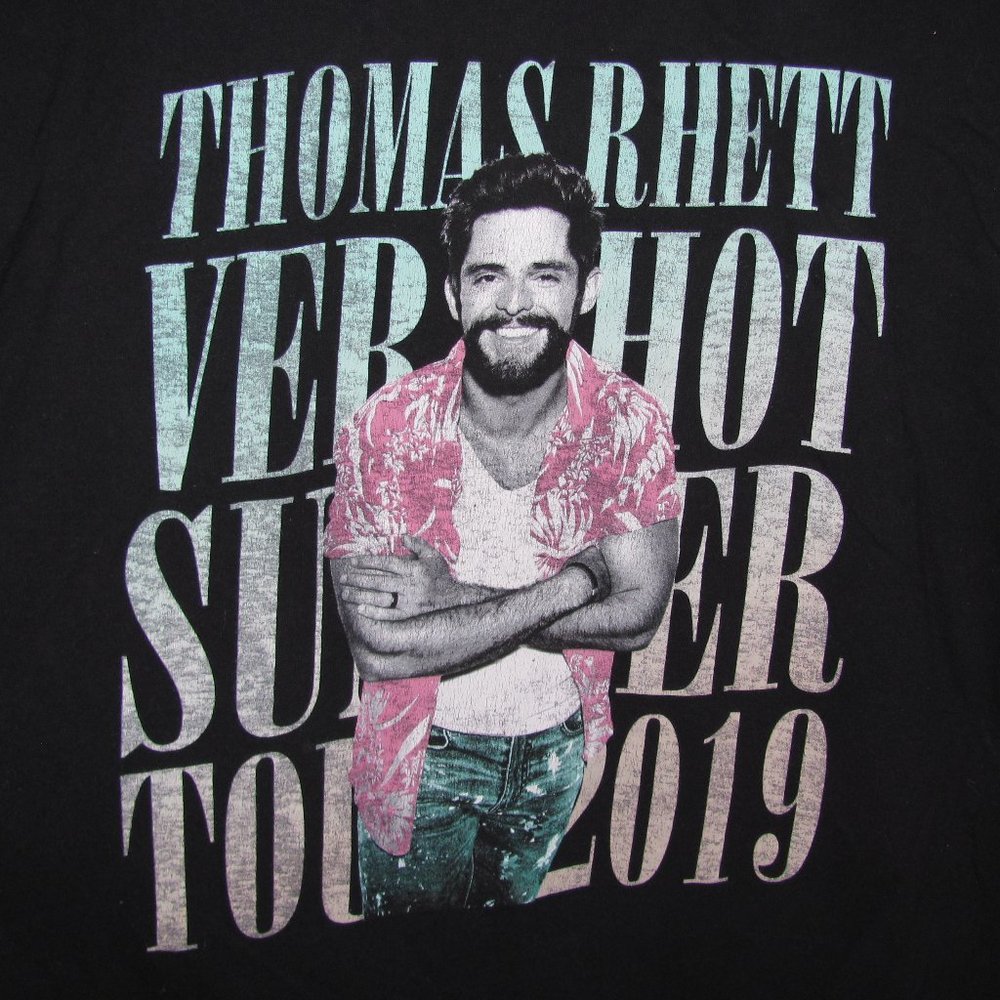 Mens' Thomas Rhett 2019 Very Hot Summer Tour Graphic Tee T-Shirt XL Extra Large